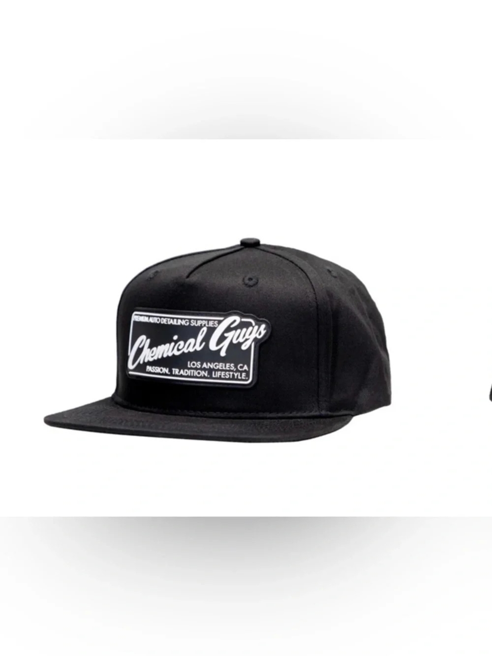 Chemical Guys LA Black Patch Classic Snapback Trucker Hat